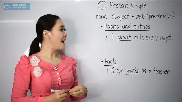 Present Simple | Tense of the Verbs | Part 1 | Aubrey Bermudez смотреть онлайн