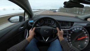 Opel Astra K 1.5 D 122HP Sports Tourer (2021) German Autobahn | POV Test Drive Top Speed