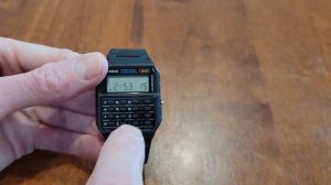 Casio Calculator Watch – How To Set Time & Date