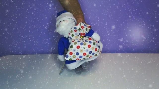 Текстильная игровая и подарочная кукла ручной работы "Дед Мороз" от кукольного цеха "Нежный ветер"