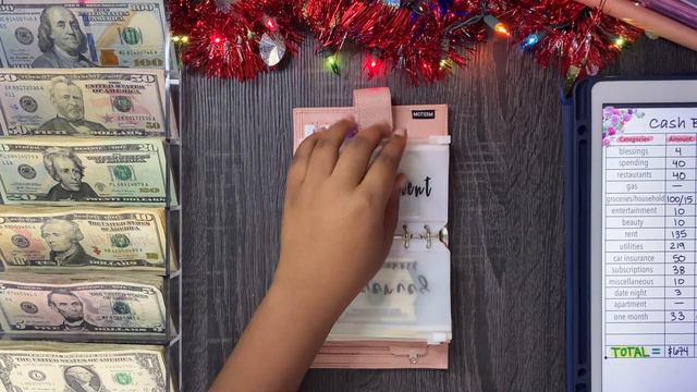 $1059 cash envelopes and sinking funds stuffing | december paycheck #1 | $100 FLUZ GIVEAWAY 🎉 смотреть онлайн