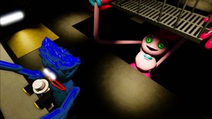 мамочка длинные ноги охотится за хаги ваги и ROBLOX, Poppi Playtime2