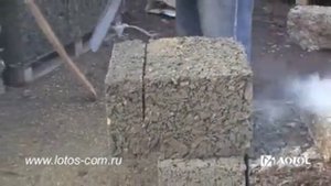 Арболитовый блок. Распил