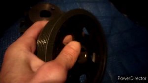 Huter 4000 переделка на ремень и шкивы ВАЗ 2110.