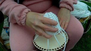 Rattan Christmas bell. Новогодний колокольчик из ротанга.