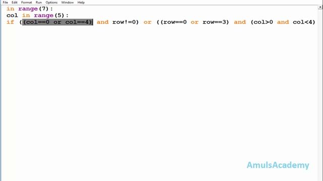 Python Pattern Programs | Printing Stars '*' in A Shape