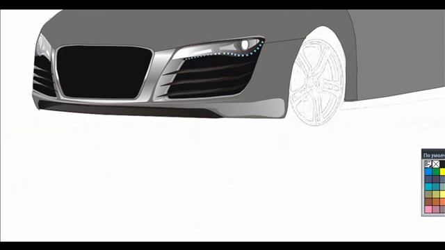 R 8 AUDI PAINT IN COREL DRAW X3 смотреть онлайн
