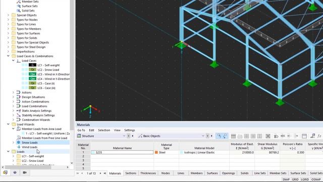 Учебное пособие по RFEM 6 для начинающих | 013 Нагрузки | Мастера нагрузок | Снеговые нагрузки | ..