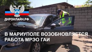 В Мариуполе возобновляется работа МРЭО ГАИ