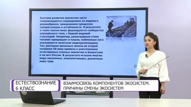 Естествознание. 6 класс. Взаимосвязь компонентов экосистем. Причины смены экосистем /19.03.2021/ смотреть онлайн