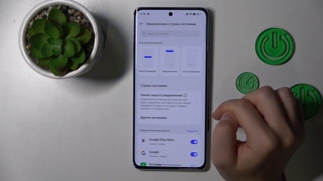 Как включить уровень заряда батареи в процентах на OPPO Reno 10 - Процентаж батареи на OPPO Reno 10