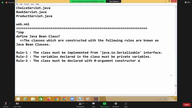 Advanced Java Lecture [19] 23 May On Servlet Understanding Java Bean Class || Smart Java Developer|