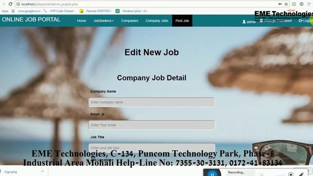 Online Job Portal Project In PHP - Php Project Tutorial