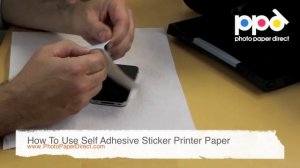 How To Use Self Adhesive Sticker Printer Paper