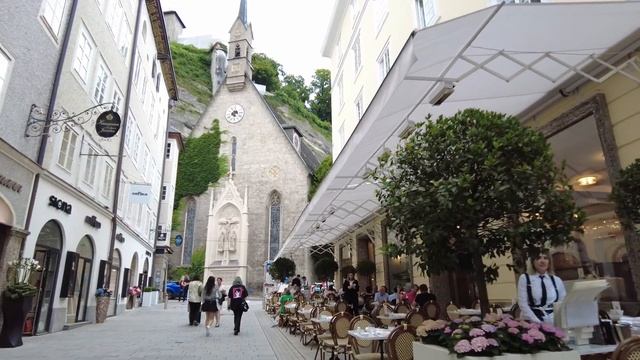 Walking in SALZBURG / Austria ??- Mirabell to City (2021) -4K 60fps (UHD)