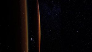 Вселенная в движении, вид с Международной космической станции во время ночного пролета над Землей