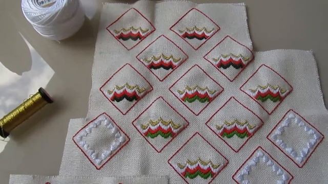 "Bargello Biscornu" по дизайну Victoria Sampler (2 часть) смотреть онлайн