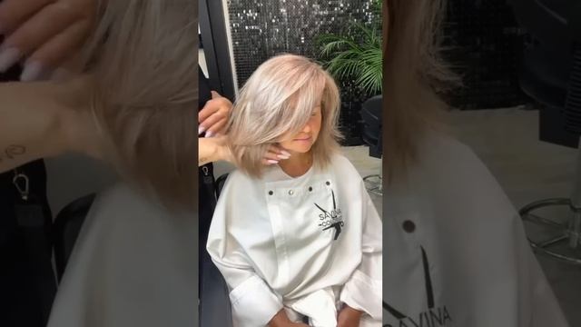 МАСКИРОВКА СЕДИНЫ/ СТРИЖКА С ПРЯМЫМ СРЕЗОМ И УДЛИНЕННОЙ ЧЁЛКОЙ/GRAY HAIR MASKING