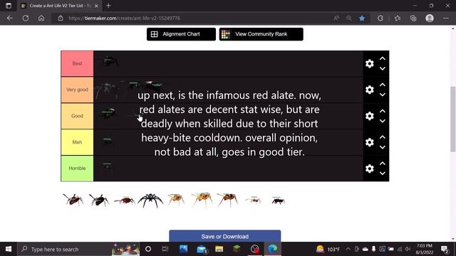 Ant Life V2 Tier List! {Roblox Ant Life V2 / Beta testing}. смотреть онлайн