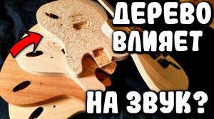 ДЕРЕВО ВЛИЯЕТ на звук ЭЛЕКТРОГИТАРЫ?