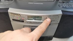 AIWA CSD-ES70 Portable Stereo Radio FM AM Cassette Recorder CD Boombox