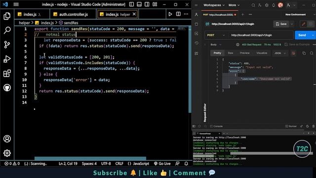 Node.js Tutorial-14: Creating a Global Response Format for Consistent API Responses