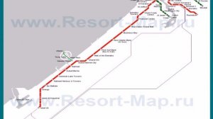 схема метро дубая с достопримечательностями