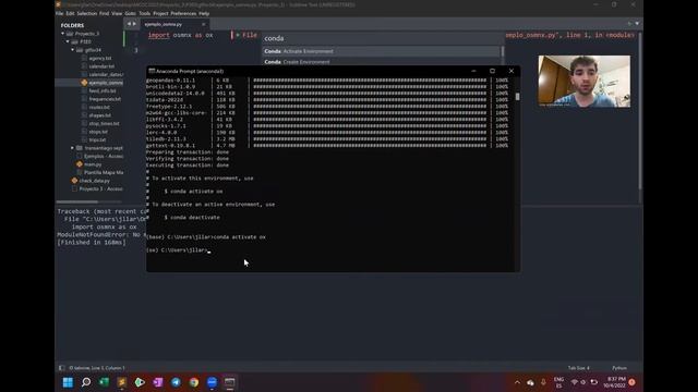 Instalar Networkx, Osmnx & Geopandas y Setup de Environment en Python смотреть онлайн