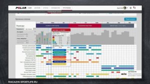 Планировщик Сезона Polar Flow.