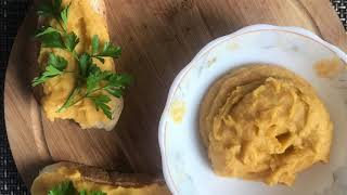 Вкусный гороховый паштет с овощами.
