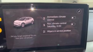 Volkswagen ID4, быстрый способ привести дворники в service position.