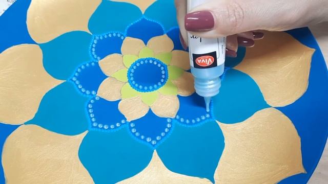 Роспись керамической тарелки | ПРОЦЕСС... смотреть онлайн