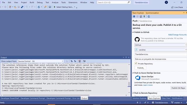Net Core y Git en Visual Studio смотреть онлайн