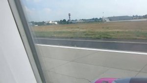 Landing in Budapest / Посадка в аэропорту Будапешта