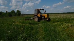 Начало сенокос 2020г Часть2 .МТЗ 80 с Виракс 1.85