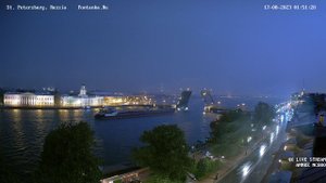 Вся ночная гроза в Санкт-Петербурге 17 августа 2023 полное видео с супервидовой веб-камеры 4K