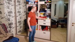 Зеркальные двери-купе в готовый шкаф