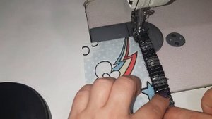 Окантовочный шов с тесьмой
