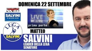 Matteo Salvini a "NON È LA D'URSO" - Prima Parte  (22-09-2019)