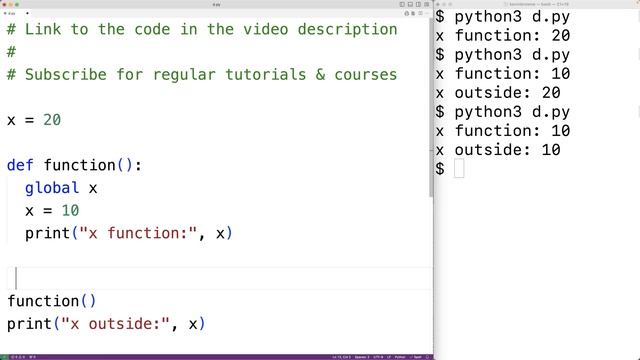 global Keyword | Python Tutorial