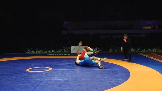 ВОЛЬНАЯ БОРЬБА. Чемпионат Кыргызстана-2023. 92 кг ут. Тилек Машрапов-Магомед Будунов смотреть онлайн