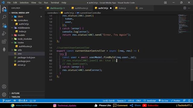 middle ware function for protected route on server and client side смотреть онлайн