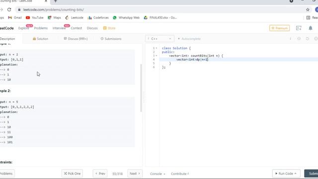 338.Count bits|leetcode dp series|leetcode смотреть онлайн