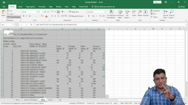 What is Format Painter? | How to use Format Painter in MS Excel in Hindi ? смотреть онлайн