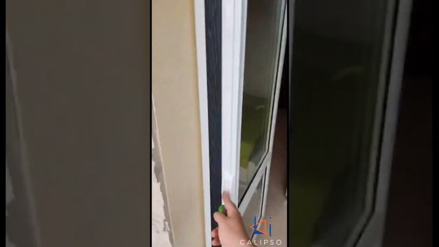 Монтаж москитной сетки Плиссе на дверной проем.