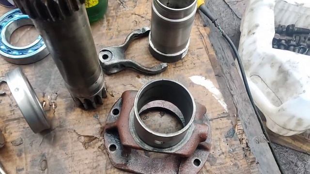 Т-40АМ "замена сцепления и скатка трактора" часть 2 смотреть онлайн