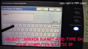 How to Setup FTP Scan on Xerox Workcentre 7328-7346 from the Machine
