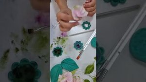 Гортензия из холодного фарфора . МК Ольги Щербаковой. Часть 2.