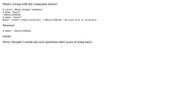 Unix & Linux: mkdir: cannot create directory: No such file or directory смотреть онлайн