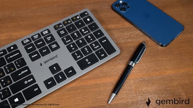 Беспроводная клавиатура Gembird KBW-3 смотреть онлайн